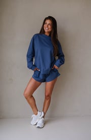 Brooke Shorts Set- Denim Blue