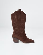 Suede Cowboy Boots