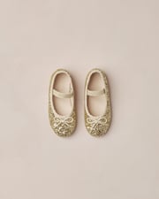Ballet Flats | Silver Sparkle