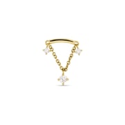 Lab-Created Diamond Fontaine Push Pin Flat Back
