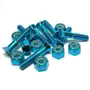 Standard Phillips Head Anodized Blue Skateboard Hardware Set - 1