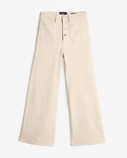 Luxe Vintage Ultra High Rise Cropped Jo in Creme