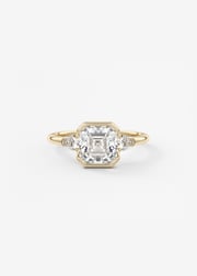 Clutch Three Stone | Asscher & Pears