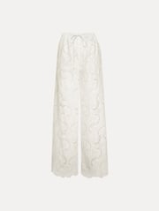 Scroll Guipure Wide Leg Pant
