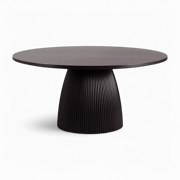 Oxford Round Dining Table Black Wood