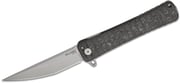 Williams Blade Design OZF 003 Osoraku Zukuri Frame Lock Flipper Knife 4.61 inch CPM-Magna-Cut Satin Blade, Machined Black Camo FatCarbon and Titanium 