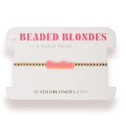 Bestie BB Bead Bracelet in Pink/Orange