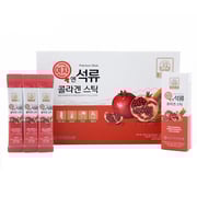 SAMJIWON Korean Beauty Baekje Geumsan Women's Pomegranate Collagen Jelly Stick 5.1oz / 30 Count (5 Pack)