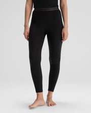 Women's K-Merino 125 Baselayer Leggings - Black Stingray