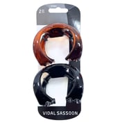 Vidal Sassoon 2 Pack Large Jaw Clips in Assorted Colors