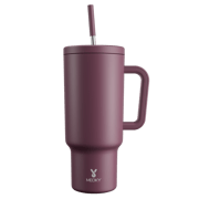 40oz Tumbler With Straw Monochrome Collection-Burgundy