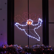 The Blinking Halloween Window BOOing Ghost