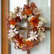 Brown Velvet Pumpkin Wreath