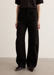 High Waisted Curved Pants