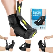 Plantar Fasciitis Night Sock Splint | Soft Stretching Brace and Foot Pain Sleep Support Boot