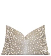 Fawn Beige Antelope Print Pillow