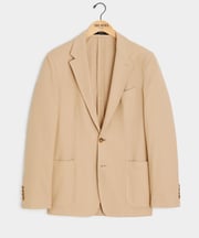 Italian Knit Sport Coat in Light Khaki