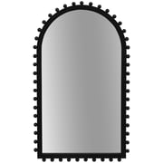 Beaded Arch Mirror, Black