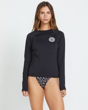 Sol Searcher Rashguard - Black Pebble