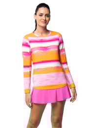 Amy Print Long Sleeve Crew Neck