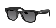 RW4012 Ray-Ban Meta Wayfarer Black - Unisex Sunglasses, Graphite Lens