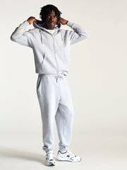 Men's Montrose Zip Up Hooded Sweatshirt In Grey Melange
