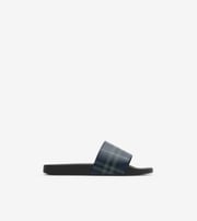 Check Slides in Storm blue - Men | Burberry® Official