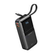 MOKiN 10,000mAh Portable Power Bank - Built-in USB C & iOS Cables(30W)