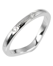Preloved Love Wedding Band Platinum TwoDiamond  - Silver Rings