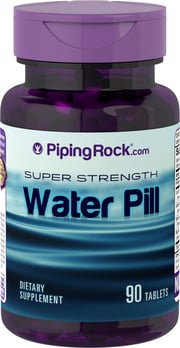 Super Strength Water Pill 120 Capsules | Regulate Body Water Balance | PipingRock Health Products