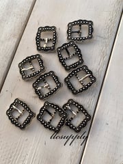 CLOSEOUT Antique Silver buckle — LLCSUPPLY