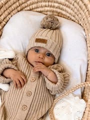 Little B's Ribbed Beanie - Oak