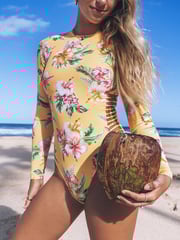 Malia Long Sleeve Zip Back Moderate Surf Suit