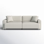 Ives 90'' Upholstered Deep Sofa With Recessed Arms