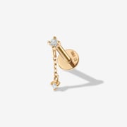 Haluk diamond stud piercing