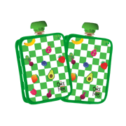 Green Checkered Pouch Cooler 2-Pack