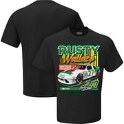 Men's Rusty Wallace Checkered Flag Black '89 NASCAR Cup Series Champion T-Shirt