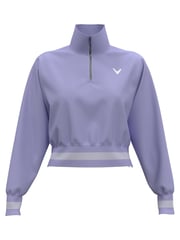 Womens Lightweight Cropped 1/4 Zip Golf Jacket