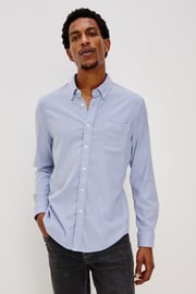 VANCE SHIRT - BLUE WHITE STRIPE