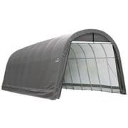 ShelterLogic Garage, 14 ft x 32 ft x 12 ft, Round, Gray
