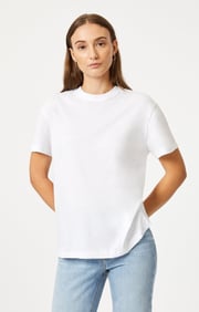 CREW NECK T-SHIRT IN WHITE