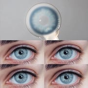 MYEYEBB Unspoken Mirage Blue Prescription Men Colored Contact Lenses