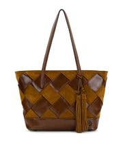Verzi Tote - Suede Leather Weave