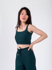 Revive™ Organic Cotton Crop Tank | Monstera