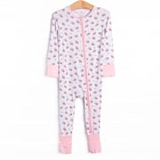 Touchdown Time Bamboo Zippy Pajama, Pink