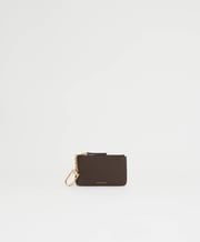 Keychain Zip Case - Chocolate