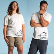 VANCOUVER 100% Organic Merino Wool Animal Design Pocket T-Shirt (OC Thread, No Elastic, No Polyester, No Synthetics) (100% Biodegradable)