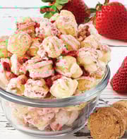 Strawberry Sparkling Wine Flavored Popcorn Canister