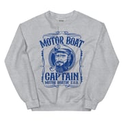 Motor Boat Captain Crewneck Sweatshirt