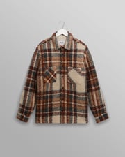 Whiting - Ecru And Multicolour Wool Bobble Overshirt